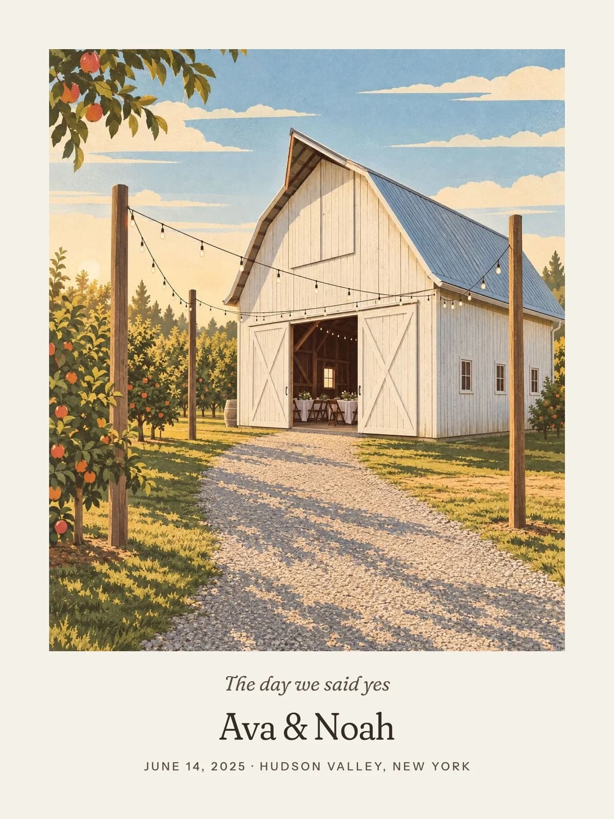 The Day We Said Yes sample, Mid-century style